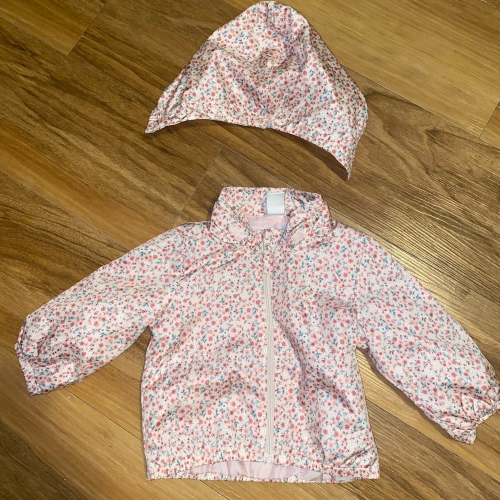Wind Breaker Rain Coat with Removable Hood